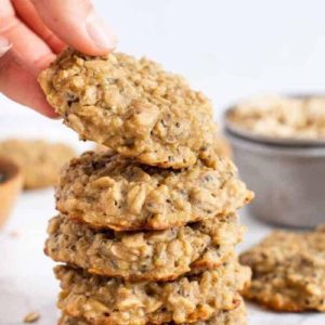 Tahini Banana Breakfast Cookies